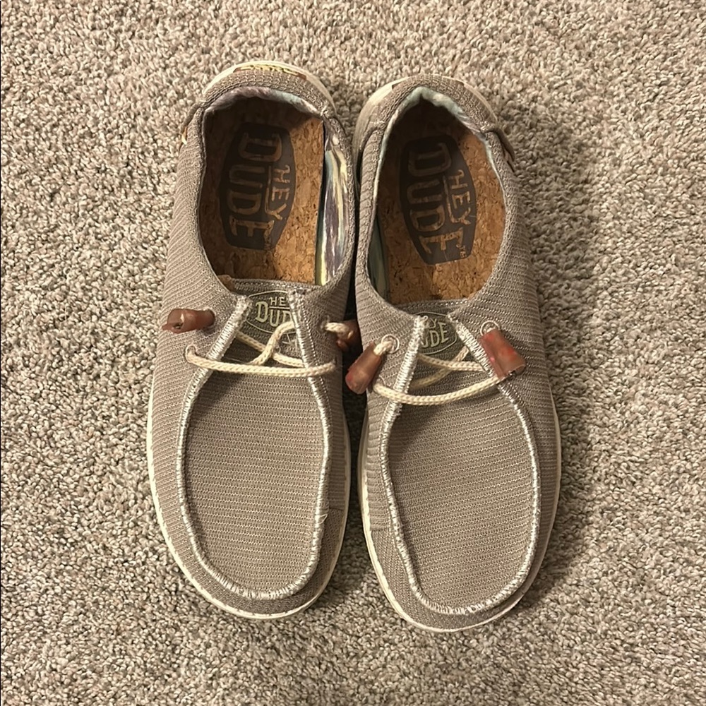 Hey Dude Taupe Loafers Slip-Ons